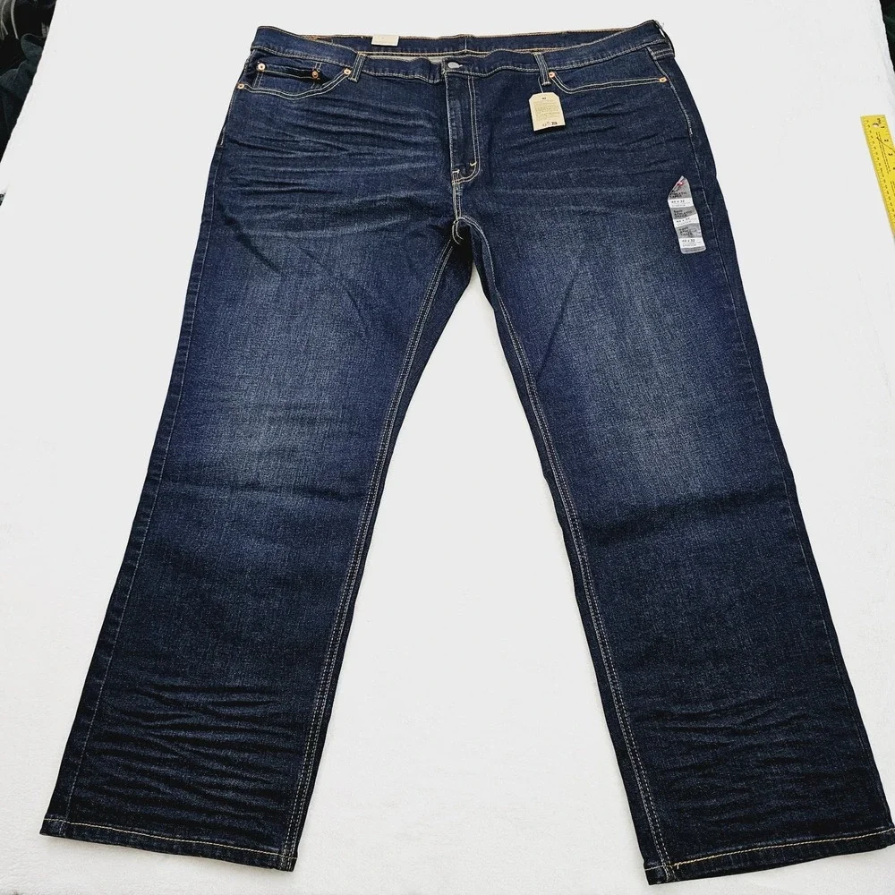 NEW Levis Mens 48W 31L Athletic Taper Jeans Denim‎ Blue Flex